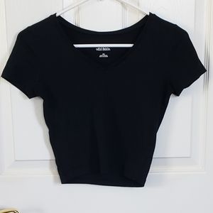 Black crop top